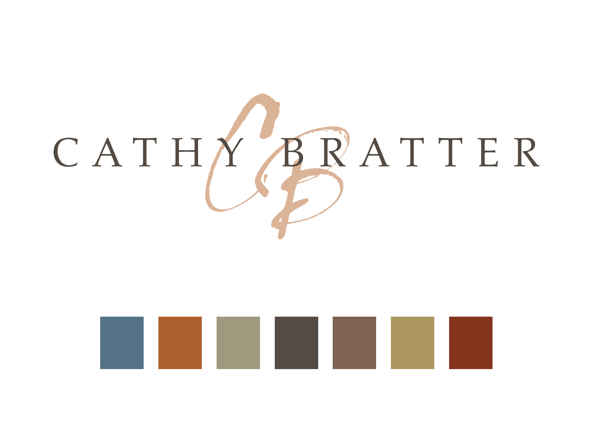 Cathy Bratter Artist Logo and Color Palette