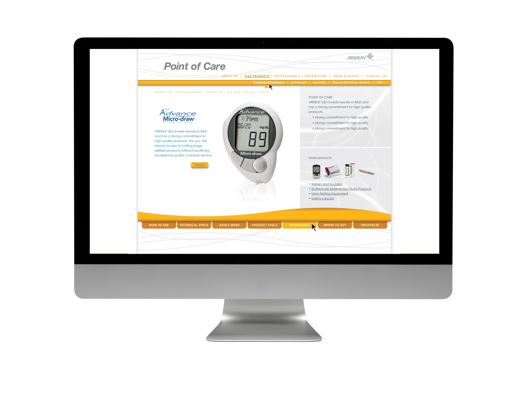 ARKRAY Point of Care Website