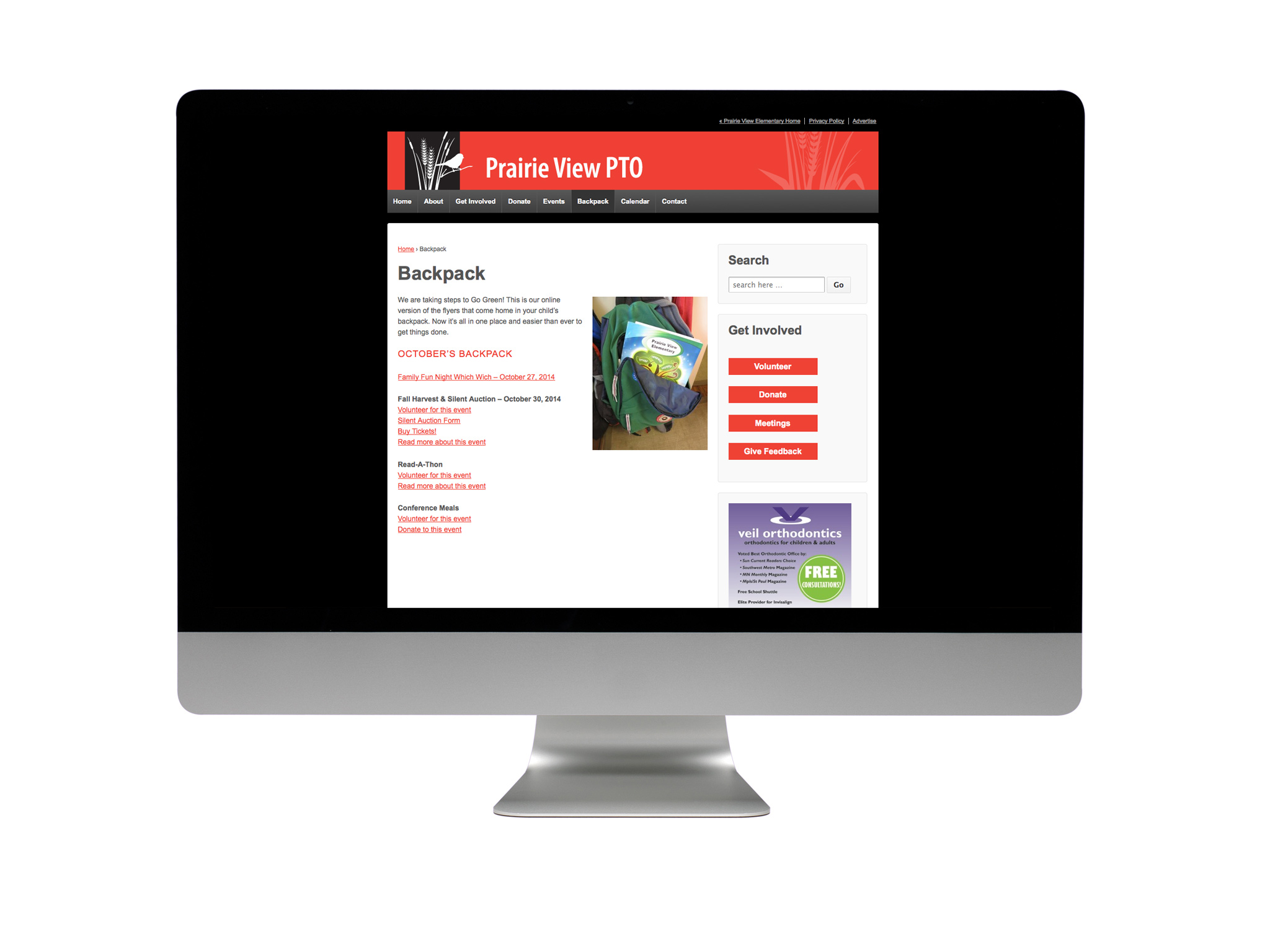 Prairie View Elementary PTO Website