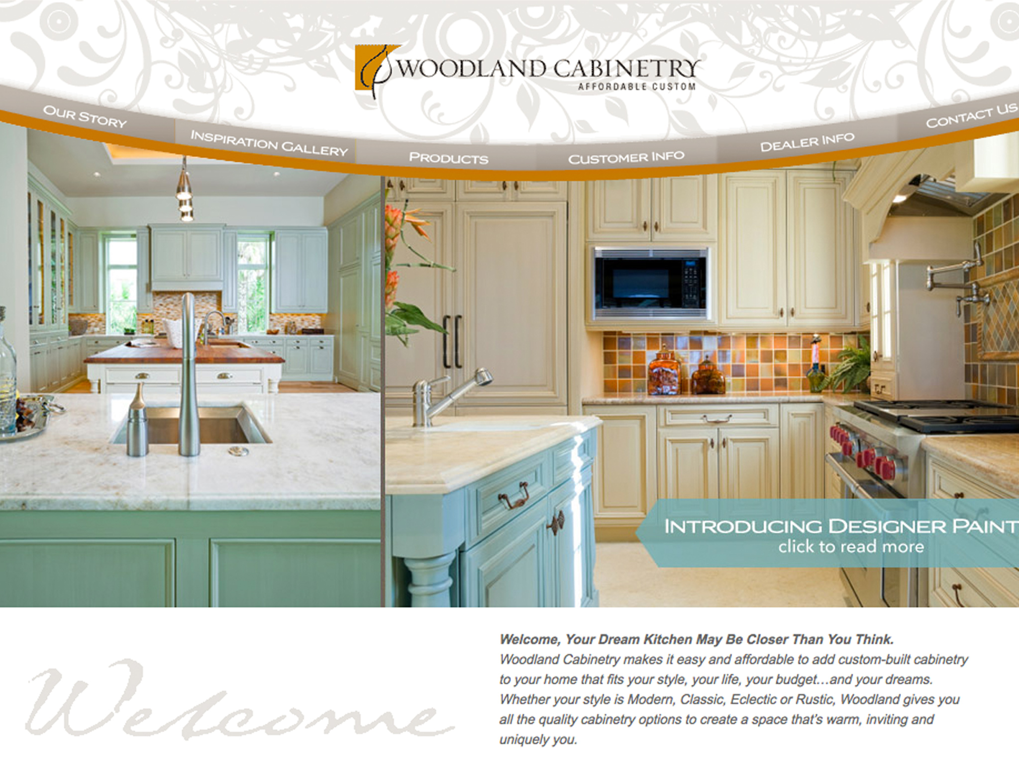 Woodland Cabinetry Website