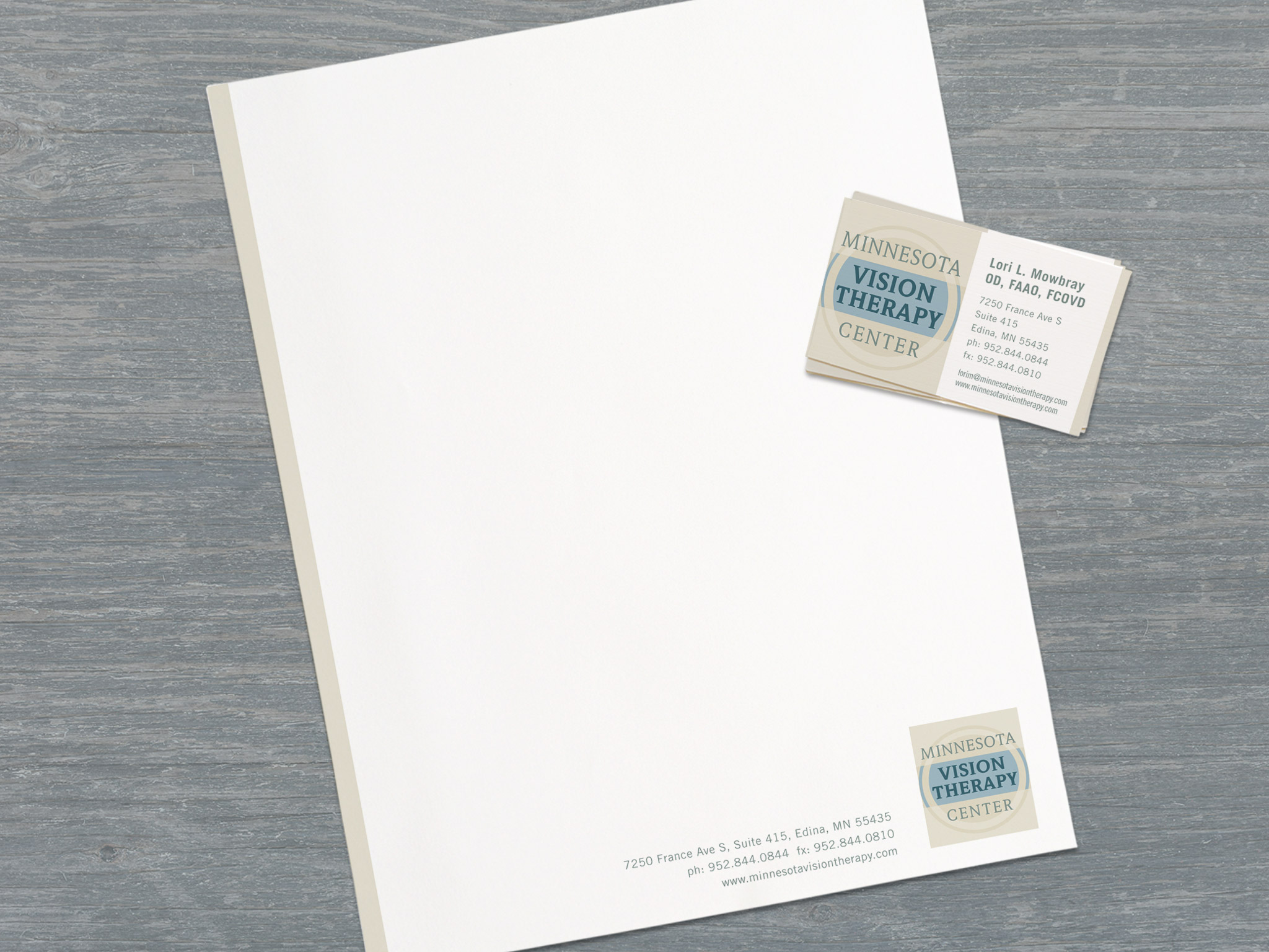Minnesota Vision Therapy Center Stationery