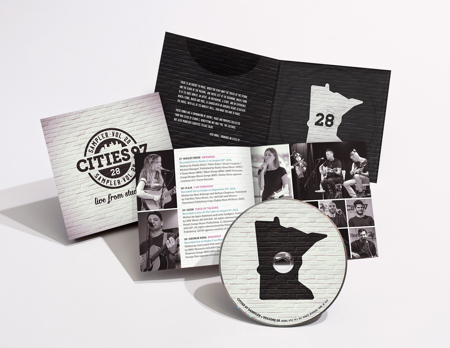 Cities 97 Sampler Volume 28 Album Packaging