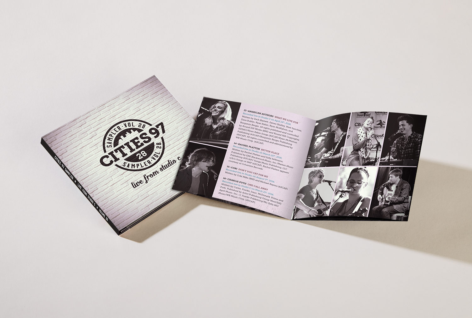 Cities 97 Sampler Volume 28 Album Booklet and Case