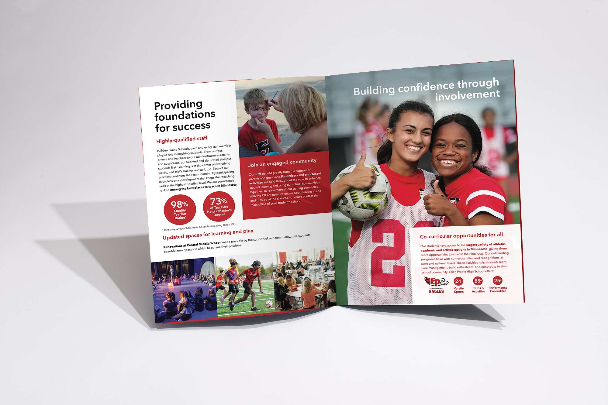 Eden Prairie Schools brochure spread