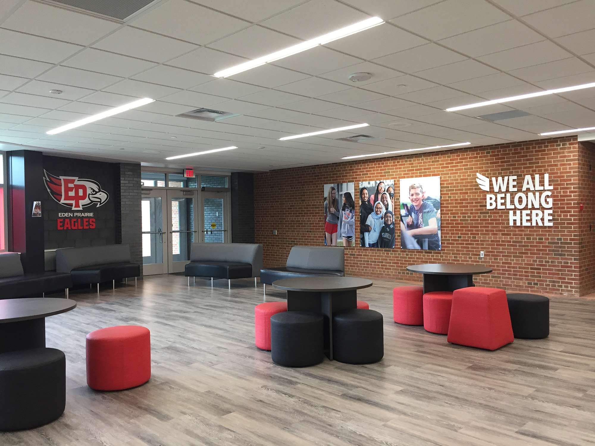 Graphics in Central Middle School flex area