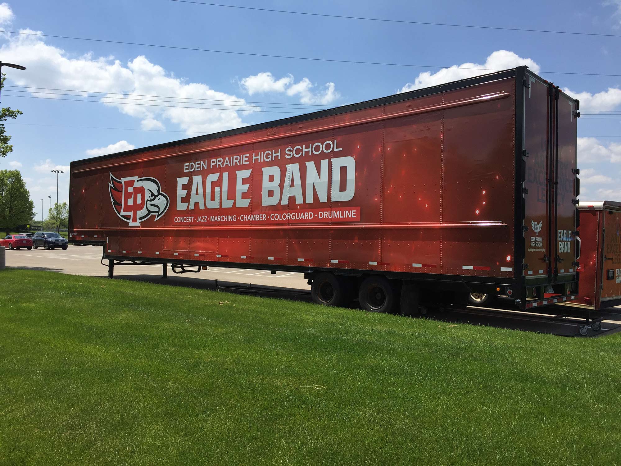 Eden Prairie Eagle Band trailer wrap